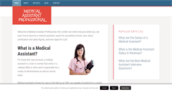 Desktop Screenshot of medicalassistantprofessional.com